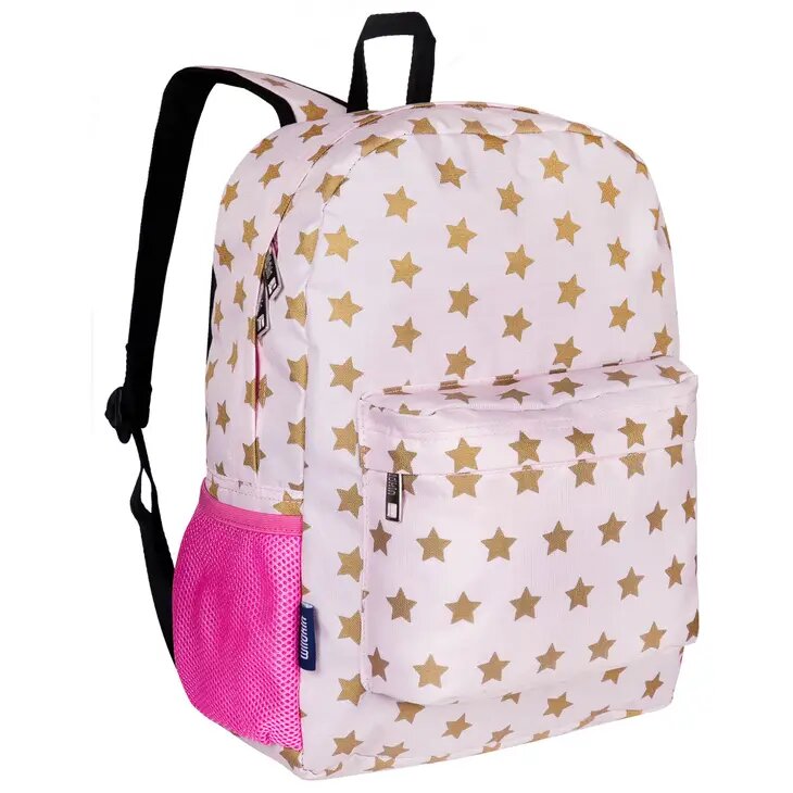 Pink and Gold Stars 16 Inch Backpack – Casp Baby Mommy & Me Boutique Pink and Gold Stars 16 Inch Backpack – Casp Baby Mommy & Me Boutique