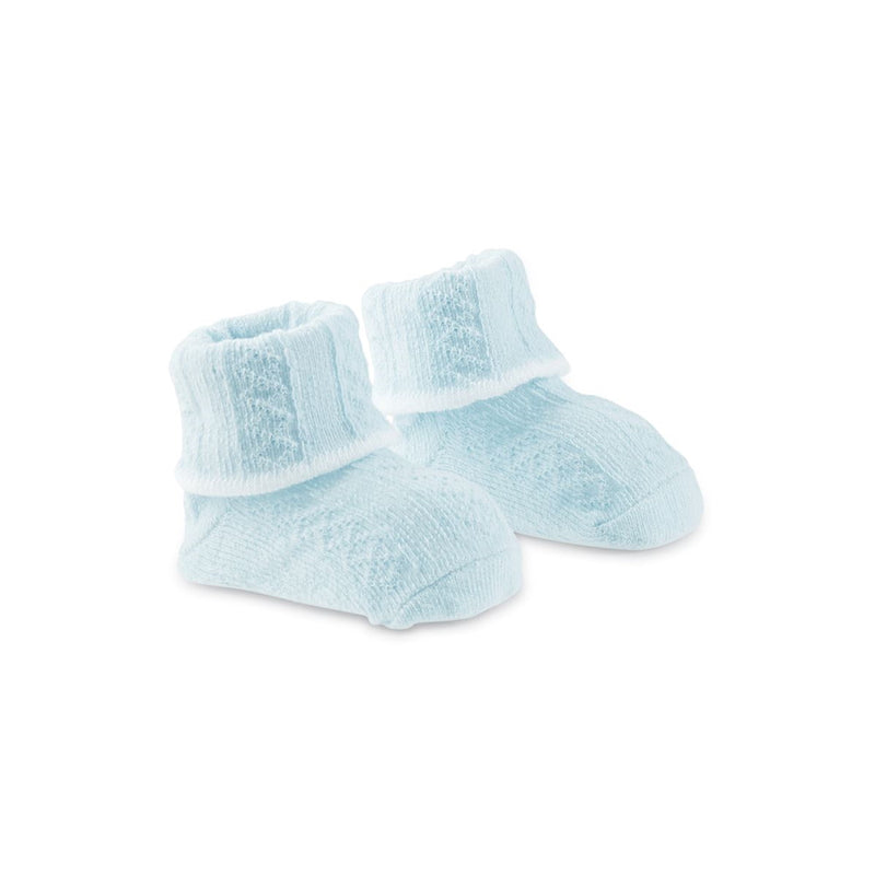 Mud Pie Baby Socks - Blue Cable Knit Socks