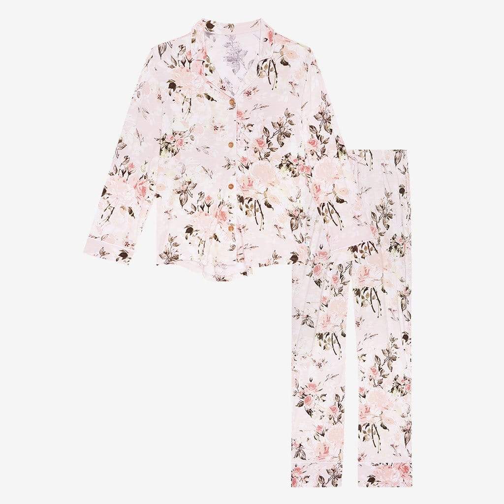 2 Piece Girls Vintage Rose Pajamas main image 0