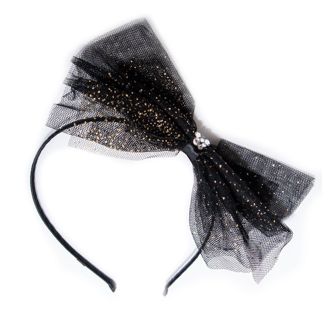 Bari Lynn Crystal Tulle Headband Black – Casp Baby Mommy Me