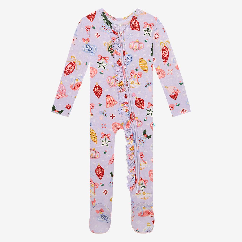 Posh Peanut Footie with Ruffles Holly1