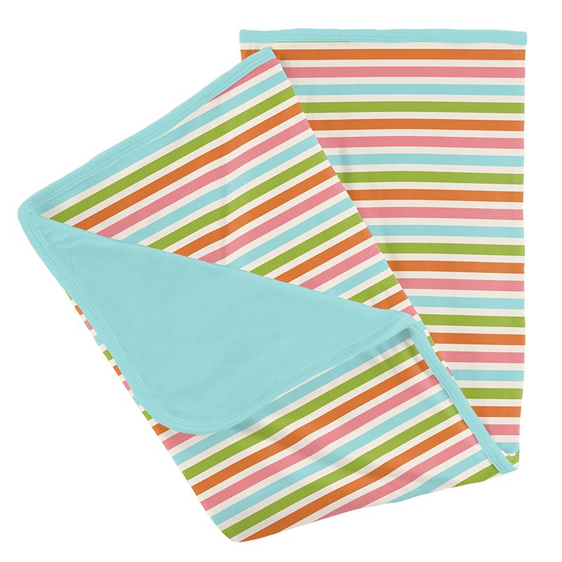 Kickee Pants Toddler Blanket Beach Day Stripe Casp Baby Mommy & Me
