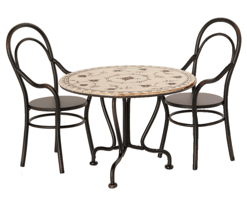 Maileg Dining Table with 2 Chairs