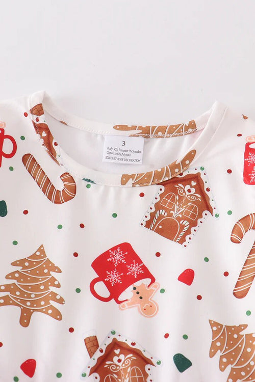 Christmas Cookie Print Dress