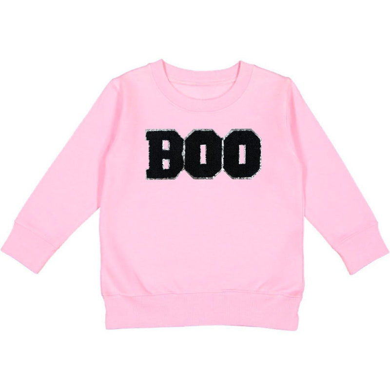 Sweet Wink Boo Patch Sweatshirt - Pink