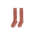 Soor Ploom Knee Rib Sock - Terracotta