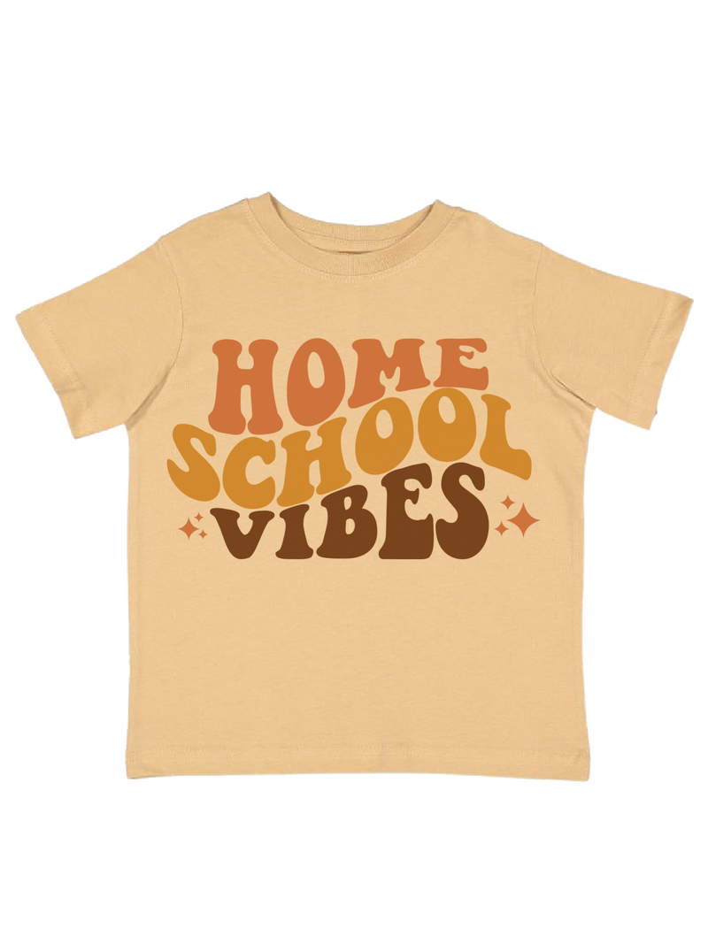 Homeschool Vibes Kids T-Shirt - Tan