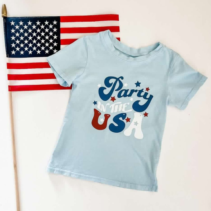 Brokedown Kids Party in the USA Tee