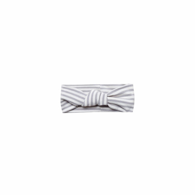 Quincy Mae Baby Headband - Grey Stripe