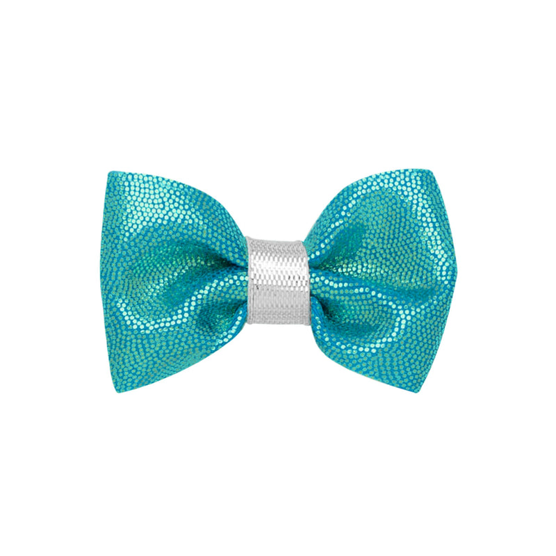 Wee Ones Mini Hologram Bow - Teal