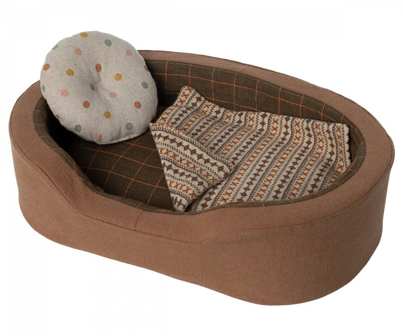 Maileg Dog Basket - Brown