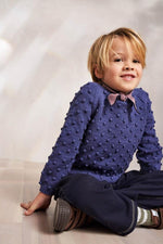 Misha & Puff Summer Popcorn Sweater - Blue Violet