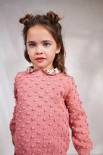 Misha & Puff Summer Popcorn Sweater - Rose Blush
