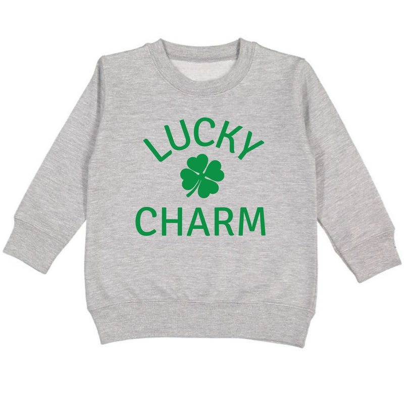 Sweet Wink Sweatshirt - Gray Lucky Charm
