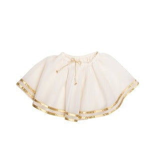 Lali Kids Whipped Cream Tulle Skirt - Gold