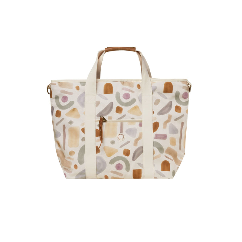 Rylee + Cru Cooler Tote - Natural Abstract