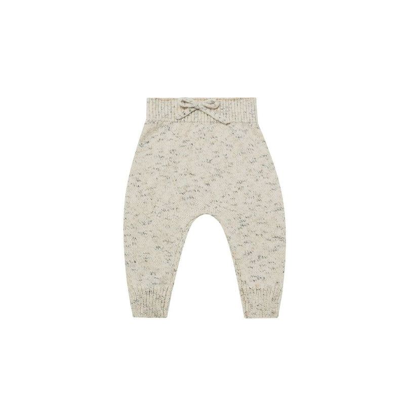 Quincy Mae Cozy Speckled Knit Pant - Natural
