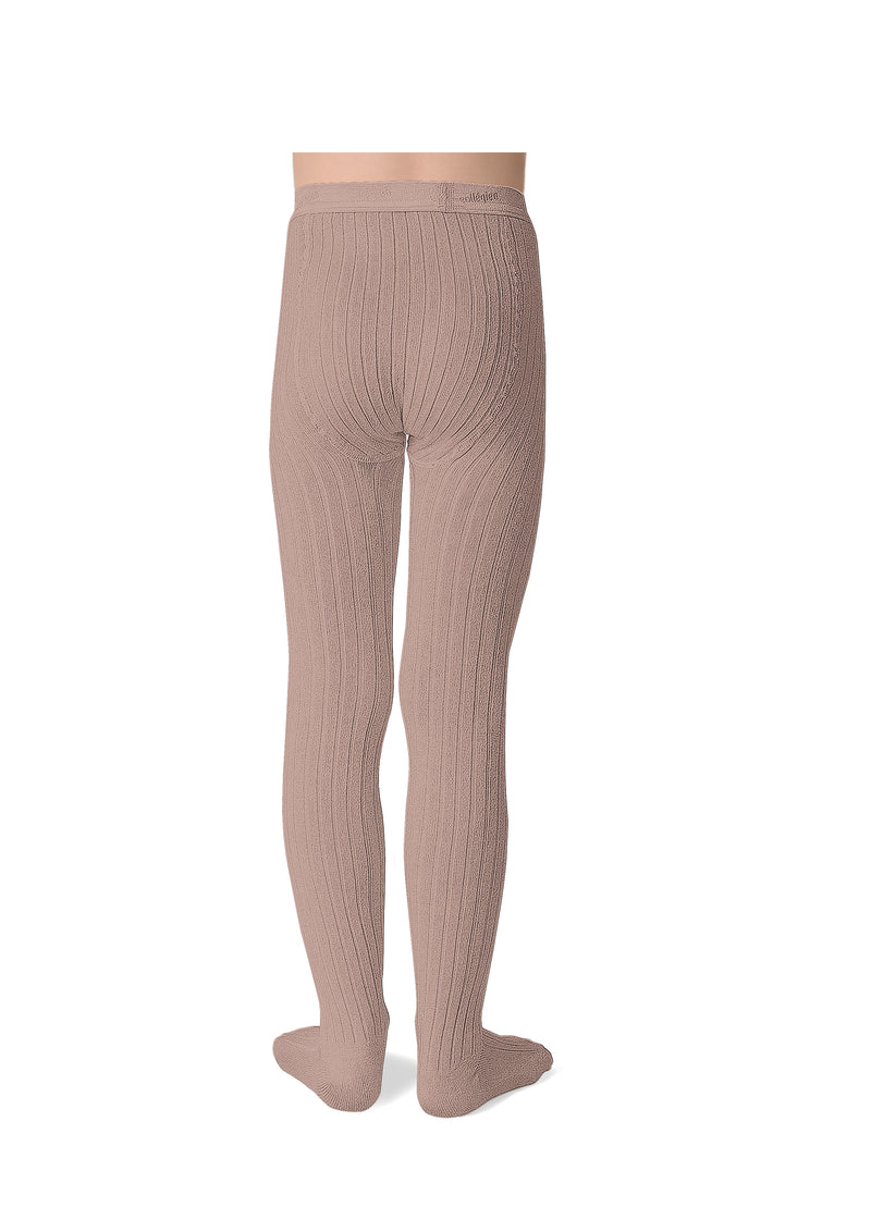 Collegien Ribbed Tights - Vieux rose