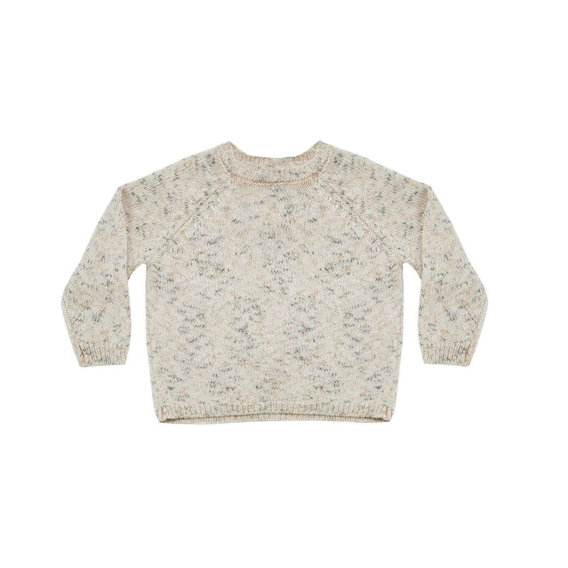 Quincy Mae Cozy Speckled Knit Sweater - Natural