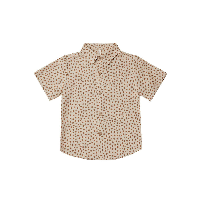 Rylee + Cru Collared Short Sleeve Shirt - Spots