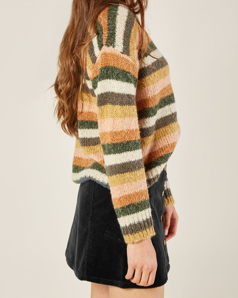 Rylee + Cru Women's Stripe Aspen Sweater - Multi