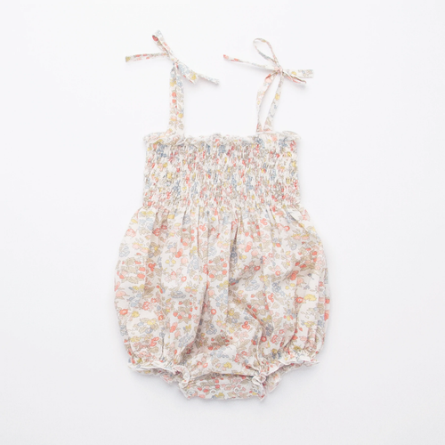 Nellie Quats Dominos Romper - Nancy Ann Liberty Print