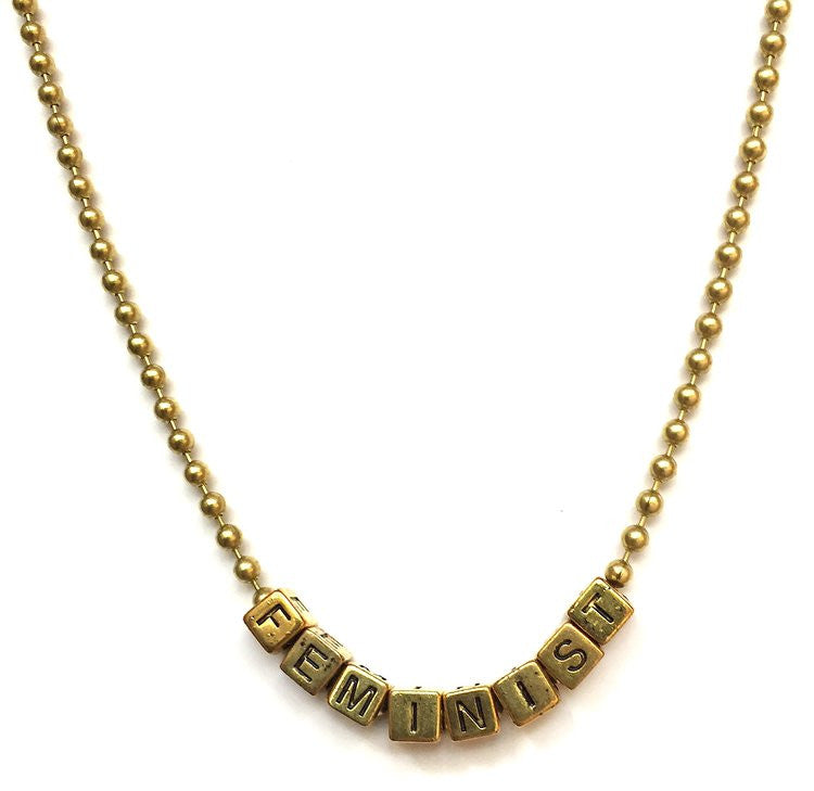 Gunner & Lux "Feminist" Necklace