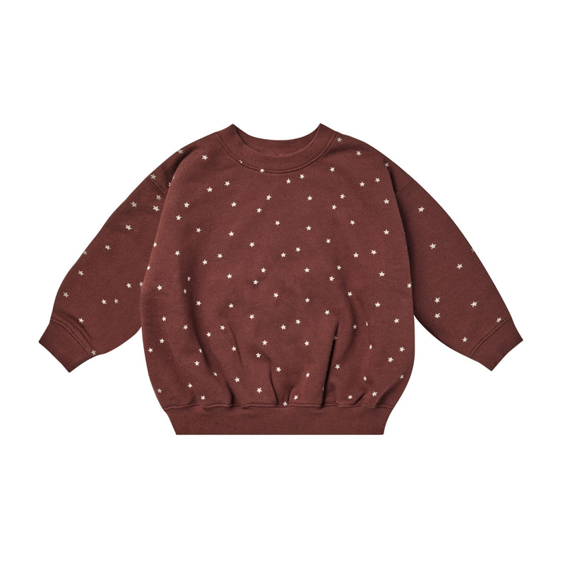Rylee + Cru Relaxed Sweatshirt - Mahogany Stars