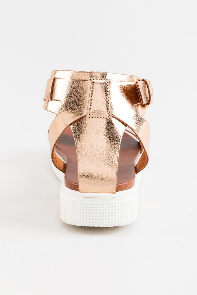Rose Gold Mia Platform Sandals MIA Shoes Little Ellen Sandal Rose
