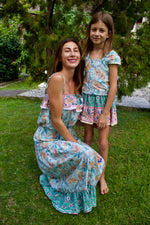 Bela & Nuni Women's Frill Dress - Floral Green