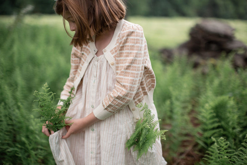 Soor Ploom Prim Dress - Chalk Stripe