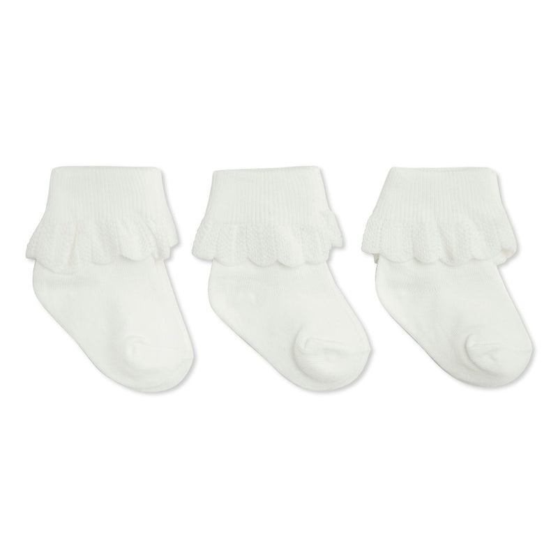 Konges Slojd 3-Pack Lace Socks - Optic White