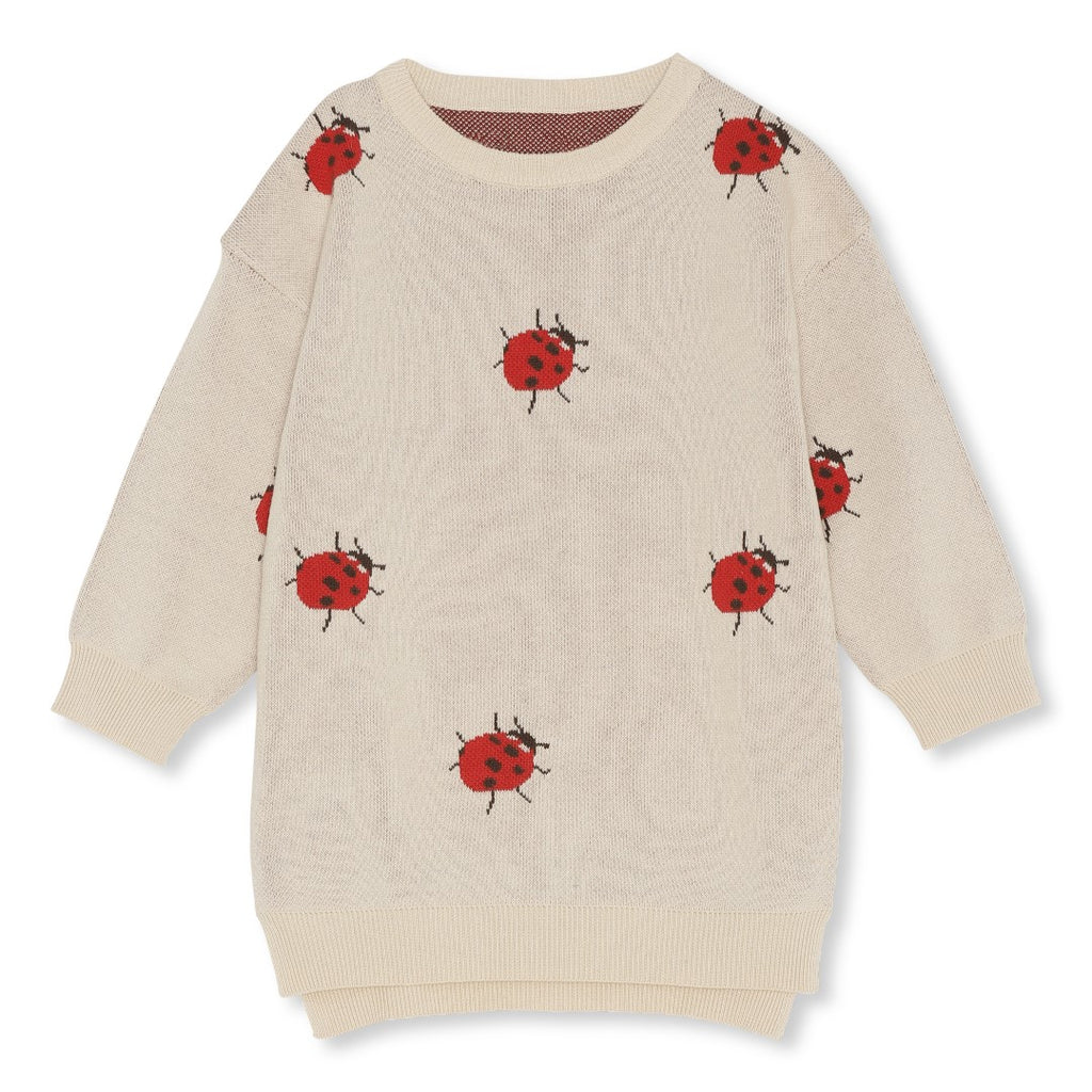 Konges Slojd Lapis Jacquard Dress - Summer Sand Ladybug – Casp Baby Mommy &  Me Boutique