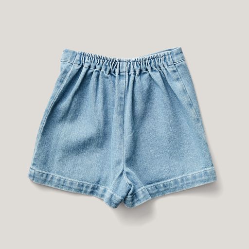 Soor Ploom Olive Skort - Light Wash Denim