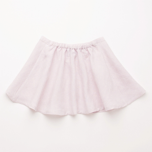 Nellie Quats Knock Down Ginger Skirt - Lavender Check Linen