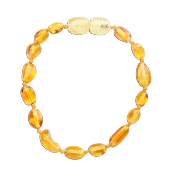 Amber Teething Bracelet - Lemon Polished