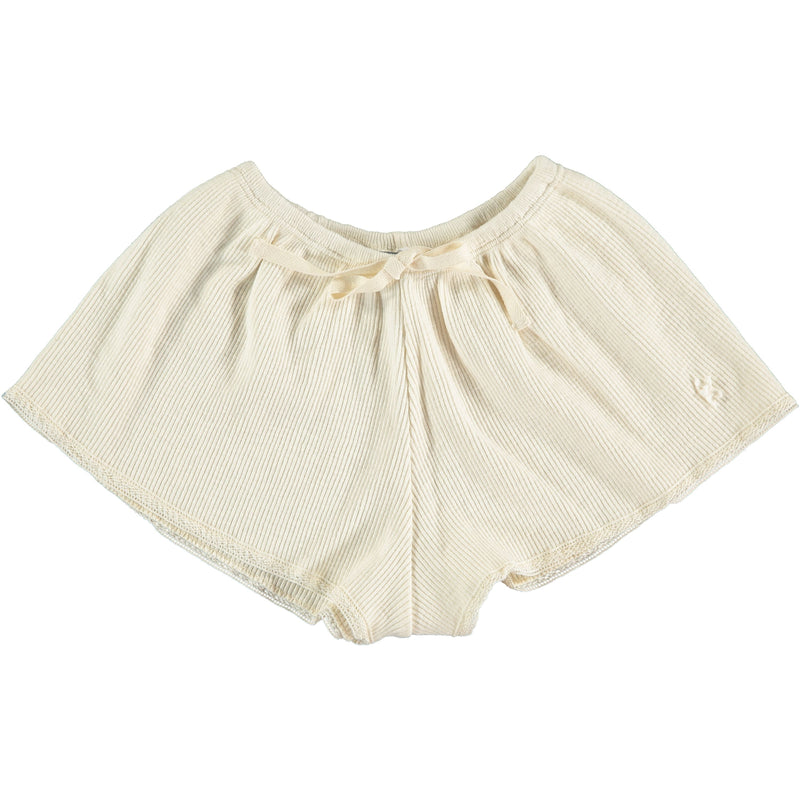 Tocoto Vintage Ribbed Shorts - Cream