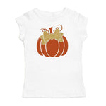 Sweet Wink Pumpkin Shirt - White