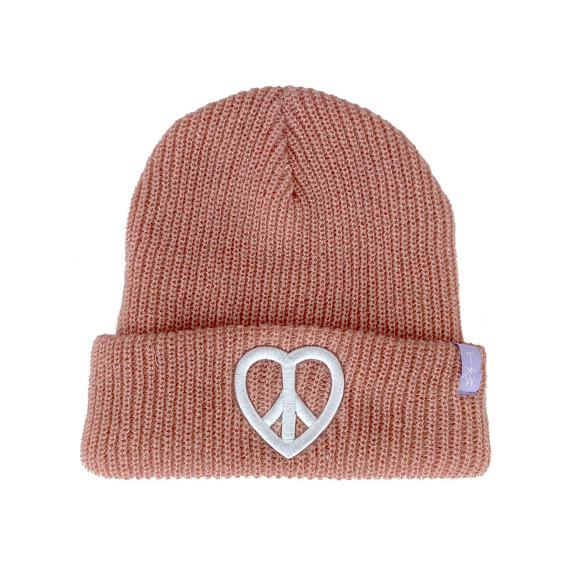 Tiny Whales Beanie - Peace and Love