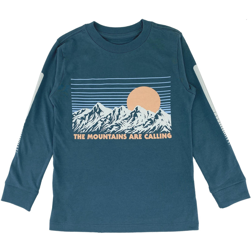 Tiny Whales Long Sleeve Tee - Mountains Are Calling