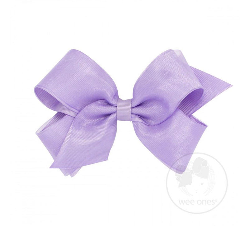 Wee Ones Small Organza Overlay Bow