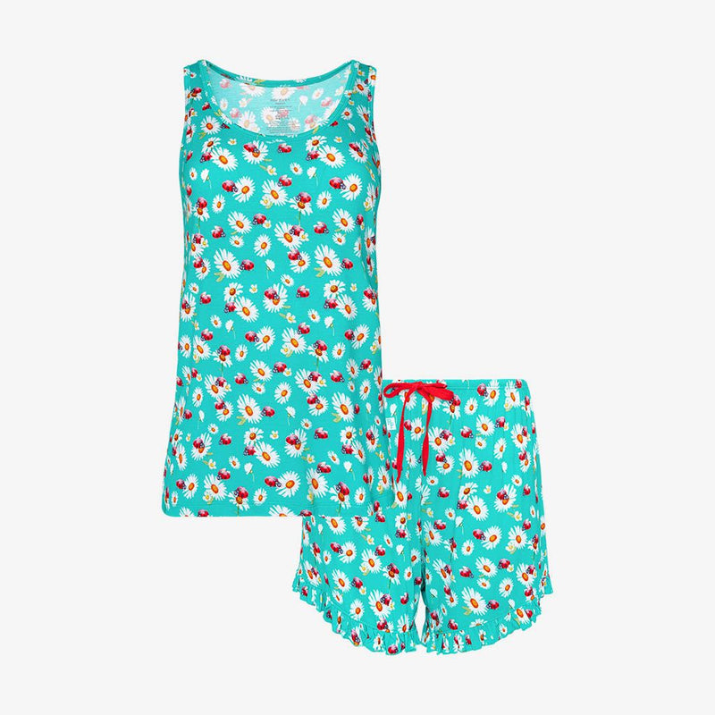 Posh Peanut Women's Tank & Shorts Pajama Set - Ladybug