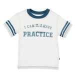 Kickee Pants Short Sleeve Easy Fit Crew Neck Tee - Natural I Can't, I have Practice