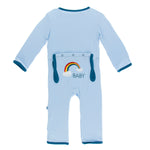 Kickee Pants Applique Coverall in Pond Rainbow