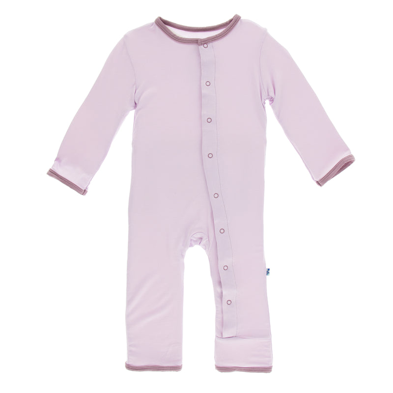 Kickee Pants Applique Coverall - Thistle 2019 Baby Paleontology