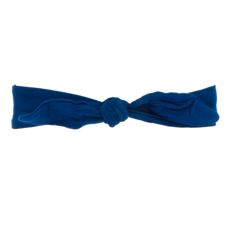 Kickee Pants Solid Bow Headband - Flag Blue