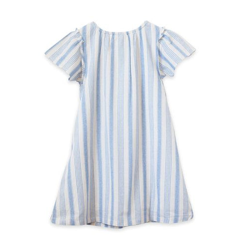Beet World Verbena Dress - Ocean Stripe