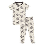 Kickee Pants Pajama Set - Natural Swallowtail