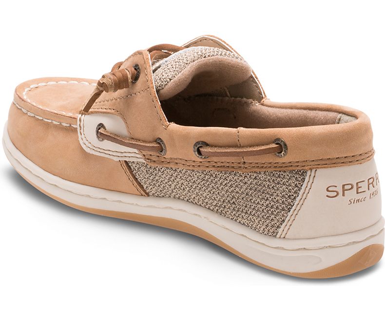 Sperry Kid's Songfish Boat Shoe - Linen/Oat