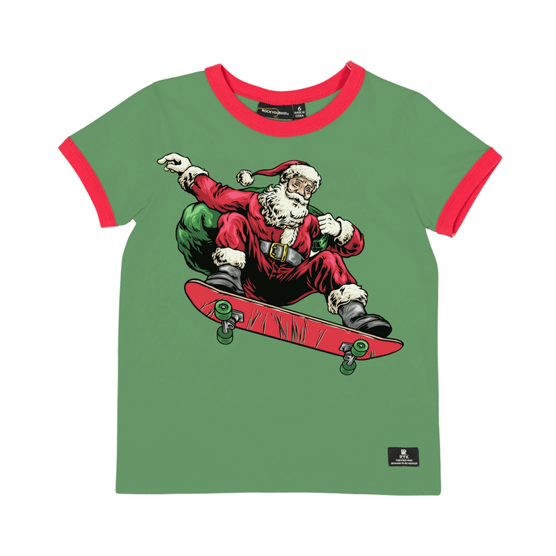 Rock Your Baby Merry Skatemas T-Shirt